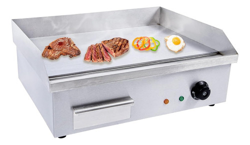 Grill Aço Inox Chapa Lanche 2600w 220v Profissional Elétrica