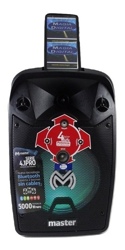 Bocina Bluetooth Master Ma8.1k Recargable Usb Fm Aux 5000w