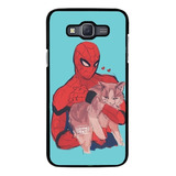 Funda Protector Rudo Para Samsung Galaxy Spiderman Marvel 03