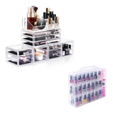 Organizador De Maquillaje, 4 Piezas, Caja De Almacenamiento 