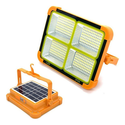 Refletor Luz Led Com Carregamento Solar Ou Usb 500w