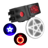 Lampara Luz Cob Led Trasera Figuras Bicicleta Recargable 