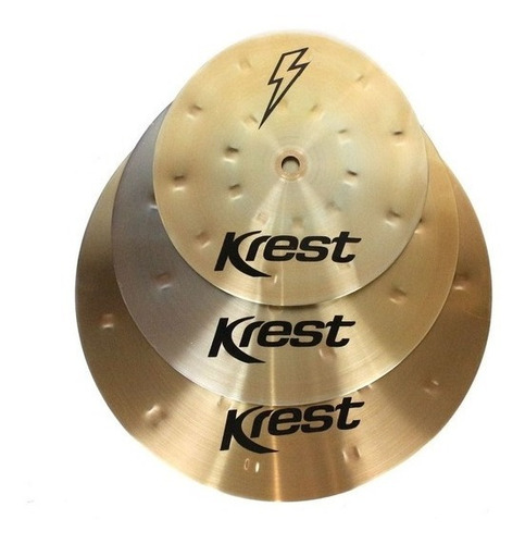 Prato Stack Especial  12  Sr Silver Krest Cymbals
