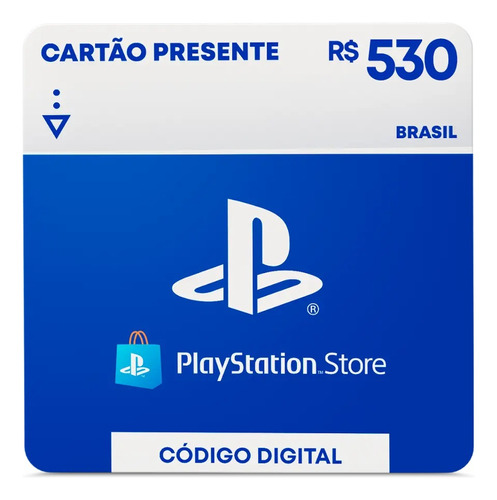 Cartão Psn R$ 530 Reais Playstation Network Brasil Ps4 Ps5