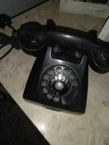 Telefone Ericsson Antigo, Preto, 1957, Usado 