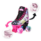 Patin Artistico Ajustable Talle Luces Freno Nena Profesional