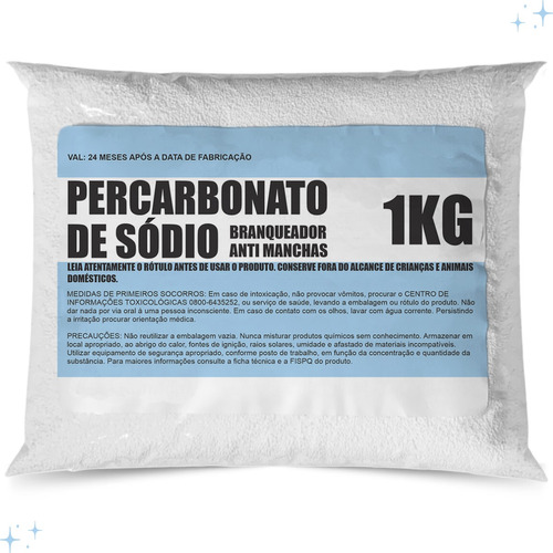   Alvejante Percarbonato 1 Kg (roupas Brancas E Coloridas)