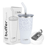 Mug Vaso Termo Para Agua Cafe 570ml Buffer Acero Inox +tapas