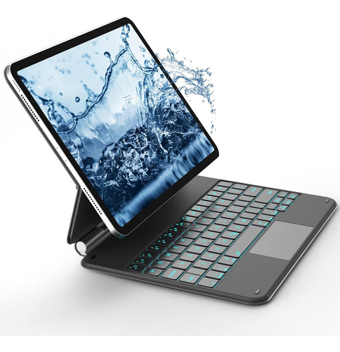 Wernurpai Funda Con Teclado Retroiluminado Para iPad 9/8/7ª 