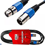 Cabo Microfone Xlr Canon Balanceado Macho X Femea 10 Metros