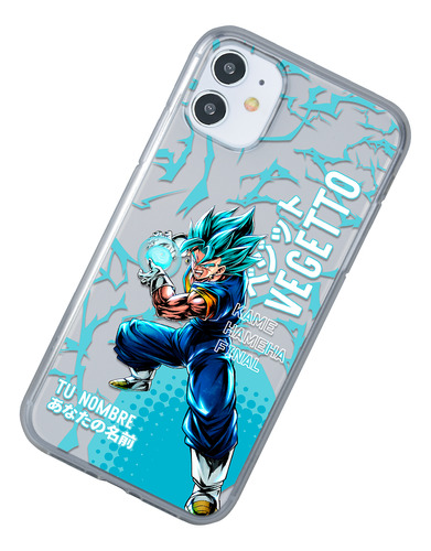 Funda Para iPhone Dragon Ball Super Vegetto Ultra Con Nombre