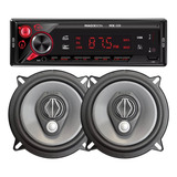 Combo Estereo Bluetooth Auto Led Fm Parlantes 5 Pulgadas