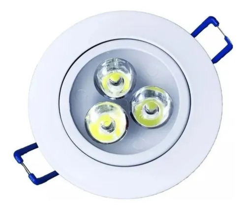 Kit 2 Spot De Led 3w Lampada Direcionável Sanca Branco Frio 110v/220v (bivolt)