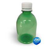 Botellas Plasticas Pet 250 Cc Tapa Rosca X 150 Un Verde