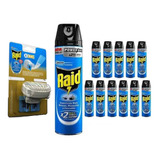 Aparato Para Tabletas Raid Enchufe X 3 + Insecticida X12 Kit