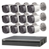 Kit Seguridad Dahua Full 4mp Dvr 16 Ch + 12 Camaras Ext M3k