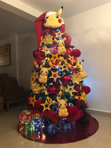 Pokemon Decoracion Completa Pino Navideño $ 10430.00