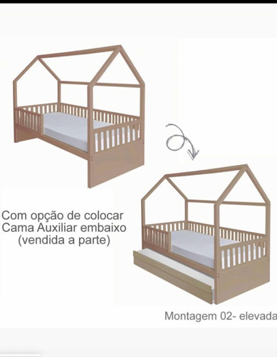 Cama Casinha Montessoriana 4x1