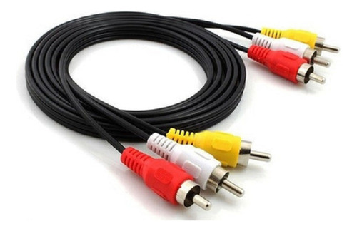 Cable 3 Rca A Rca Macho/macho  Audio Y Video