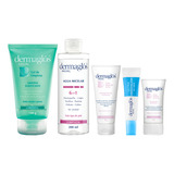 Kit Facial Dermaglós Limpieza + Hidratación Para Piel Seca