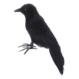 Pájaro De Cuervo Artificial Realista De Cuervo Negro De