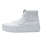 Tenis Para Mujer Vans Old Skool Sk8-hi Color Blanco - Adulto 6.5 Us