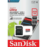 Cartão Memória Sandisk Sdsquar-200g-gn6ma Adaptador Sd200gb