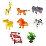 Animais Da Floresta Brinquedo Miniatura Kit 11 Pçs Coleção