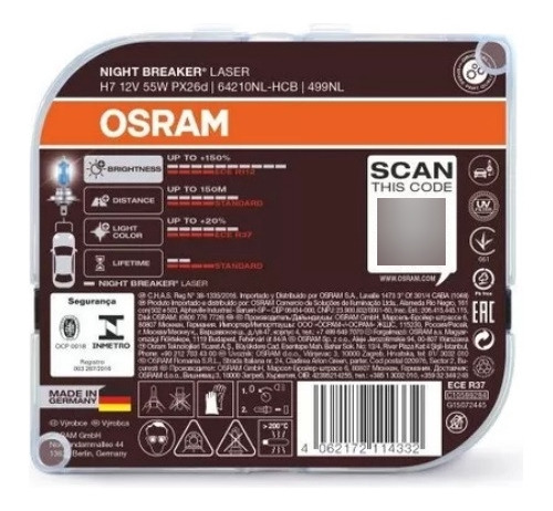 Kit Bombillo Osram Bmw 3251 3281 5281 M5 X3 X5 Night Breaker Foto 3