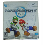 Mario Kart + Volante Will Wheel Para Nintendo Wii Seminuevo