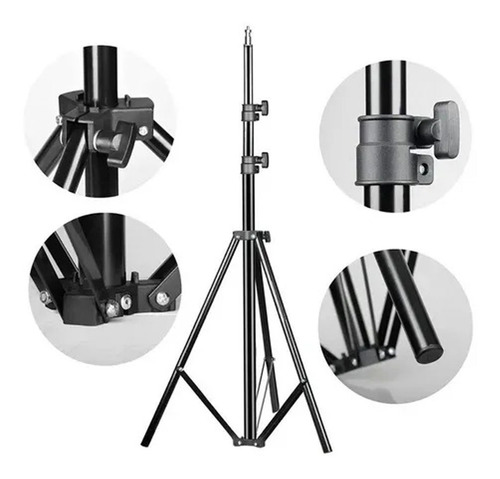 Tripode Stand 2 Metros Para Aro De Luz Camara Flash Softbox