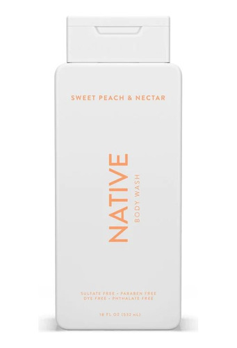 Oferta! Native Body Wash Sweet Peach & Nectar 532 Ml (18oz) 
