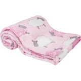 Mantinha Buba 3+ Infantil Inverno Super Macia 13231 Rosa