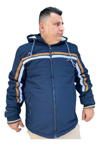 Jaqueta Masculina Plus Size Bobojaco Gangster Aberta Touca