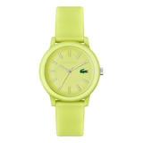 Reloj Lacoste De Caucho Amarillo Para Mujer 2001316