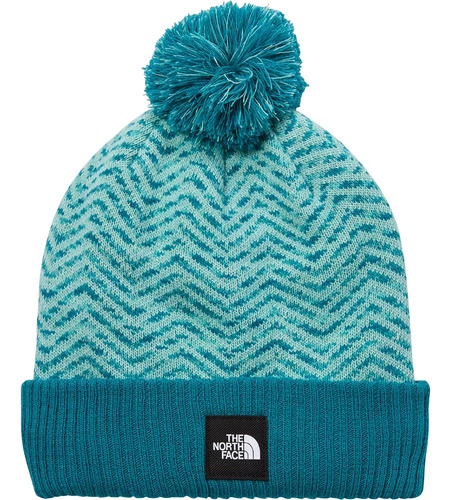 The North Face Gorro Forrado Con Pompón Chevron Niñas