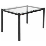 Mesa De Jantar 6 Lugares Tampo Vidro 140cm Ciplafe Ia