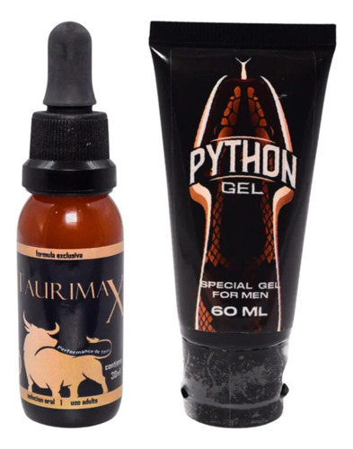 Python Gel & Taurimax Multiorgasmos Potencializador- Agranda