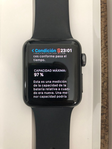 Apple Watch Series 3 (gps) Aluminio 38 Mm Correa Sport Negro