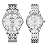 Relojes Naviforce 8040 Para Pareja, Casuales, Luminosos, De