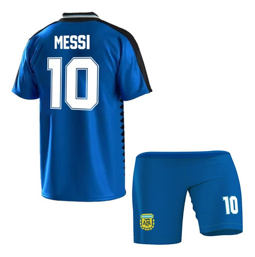 Combo Argentina Camiseta + Short Messi 10 Version 1994 Niños