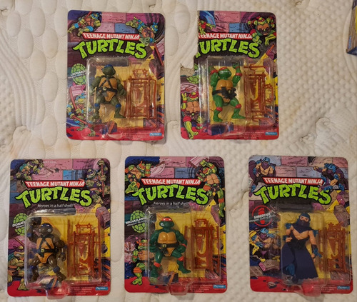 Tortugas Ninja Figuras Vintage 1988 Set 5 Tmnt Sellados Msi