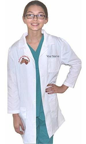 Disfraces -  Custom Kids Lab Coat With Future Veterinarian H