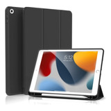 Funda iPad 10.2 Kenke Delgado Soporte Lápiz Tpu Negro