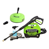 Hidrolavadora Greenworks 1900 Psi Color Verde Frecuencia 60hz