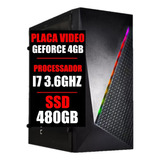 Computador Pc Gamer Intel I7 / Placa Geforce 4gb / Ssd 480gb
