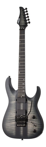 Guitarra Eléctrica Schecter Banshee Gt Fr De Caoba Satin Charcoal Burst Con Diapasón De Ébano