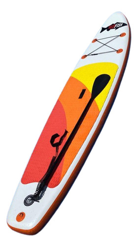 Tabla Inflable Sup Stand Up Paddle Color Naranja Y Verde