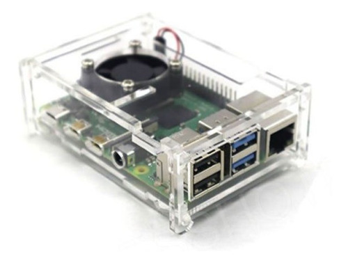 Carcasa Case Raspberry Pi 4 B Con Soporte Ventilador Arduin