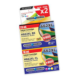 Pack De Tinta Alternativa H- 662xl Bk / Cl  / 01-pchn662pack